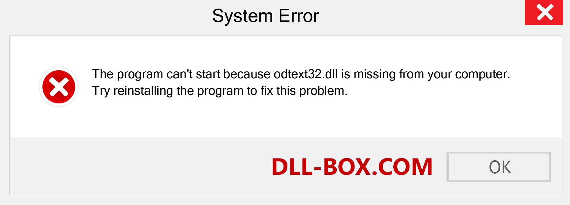  odtext32.dll file is missing?. Download for Windows 7, 8, 10 - Fix  odtext32 dll Missing Error on Windows, photos, images